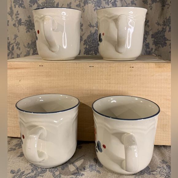 VTG Set of 4 Japan Hearthside Brambleberry Cumberland Stoneware Tea Cups - Picture 2 of 13